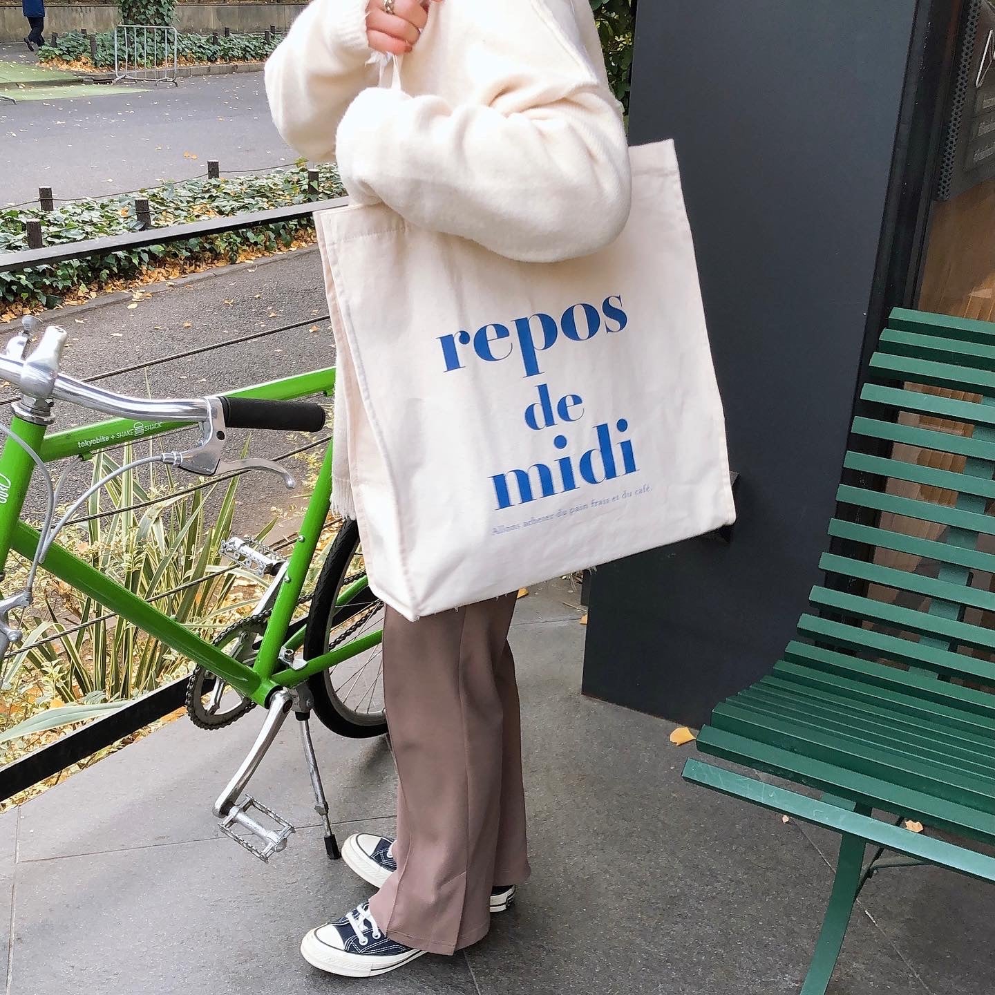 J5601 re pos de midi帆布スクエアトート