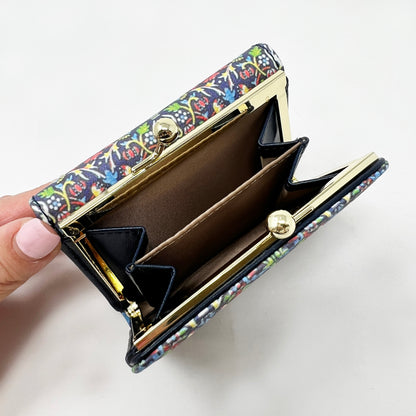 J6611 アートプリントがま口財布