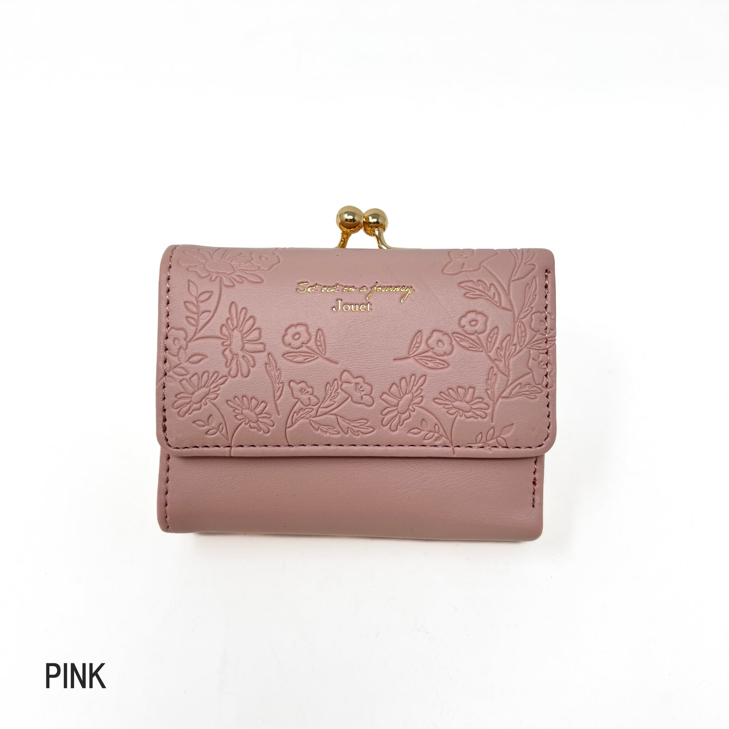 J6852 花素押しがま口財布