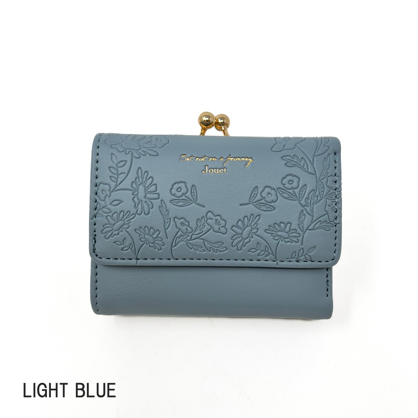 J6852 花素押しがま口財布