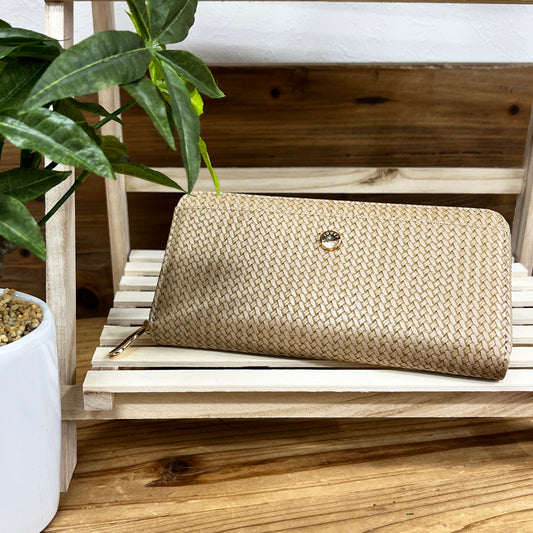 J6903 編み柄長財布