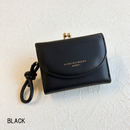 J7301 ラウンドフラップがま口財布