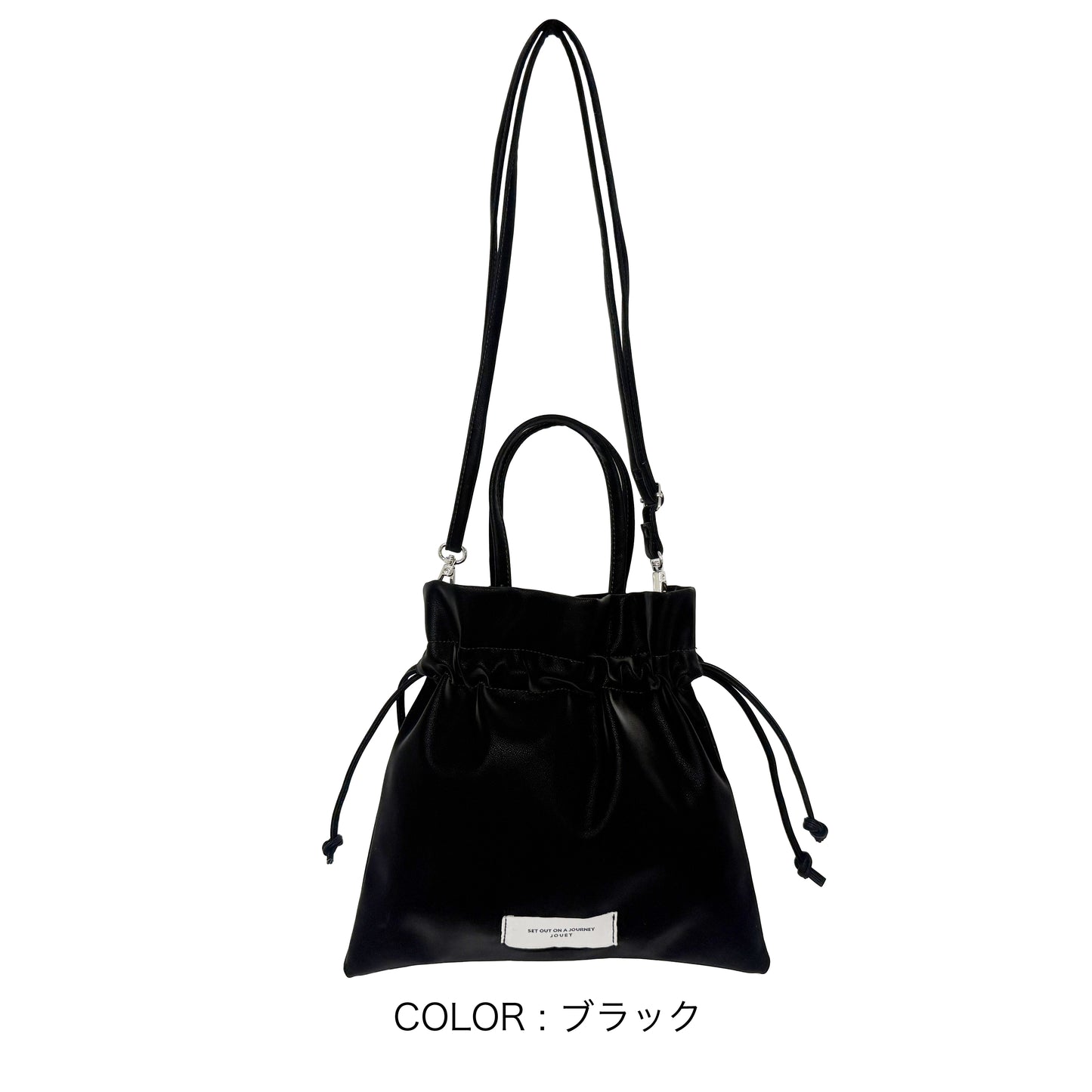 J7393 合皮巾着ショルダー