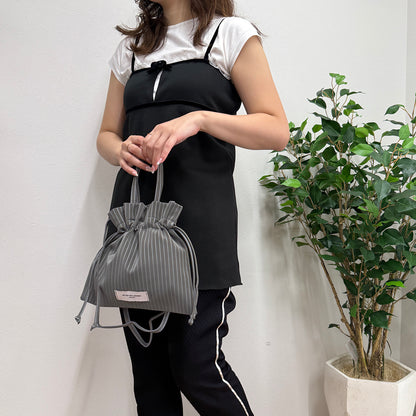 J7393 合皮巾着ショルダー