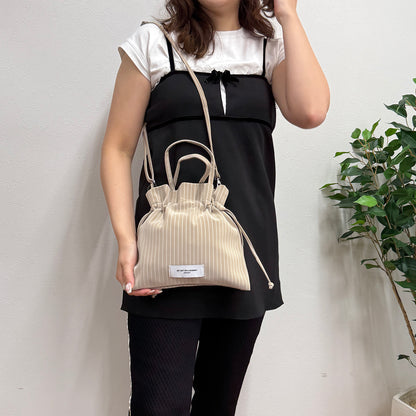 J7393 合皮巾着ショルダー