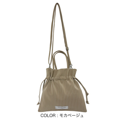 J7393 合皮巾着ショルダー