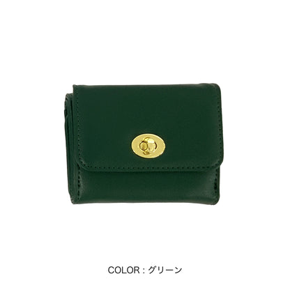 J7471 ひねり金具三つ折り財布