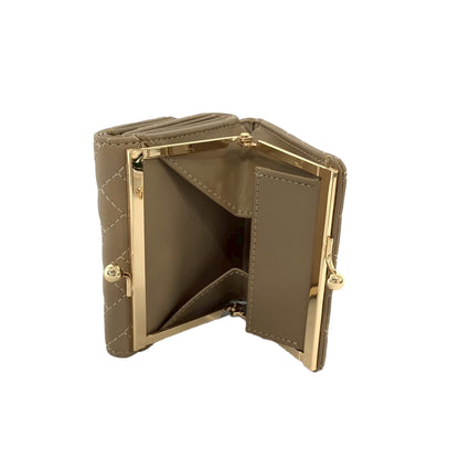 J7481 ケーブルキルトがま口財布