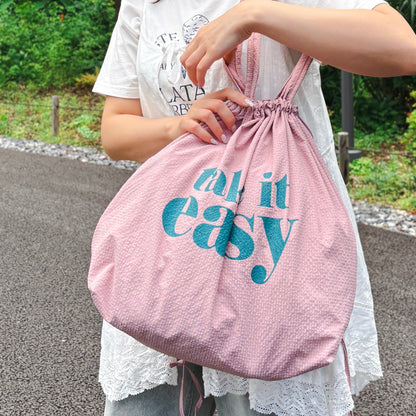 J7491 くるっとコンパクト巾着トート