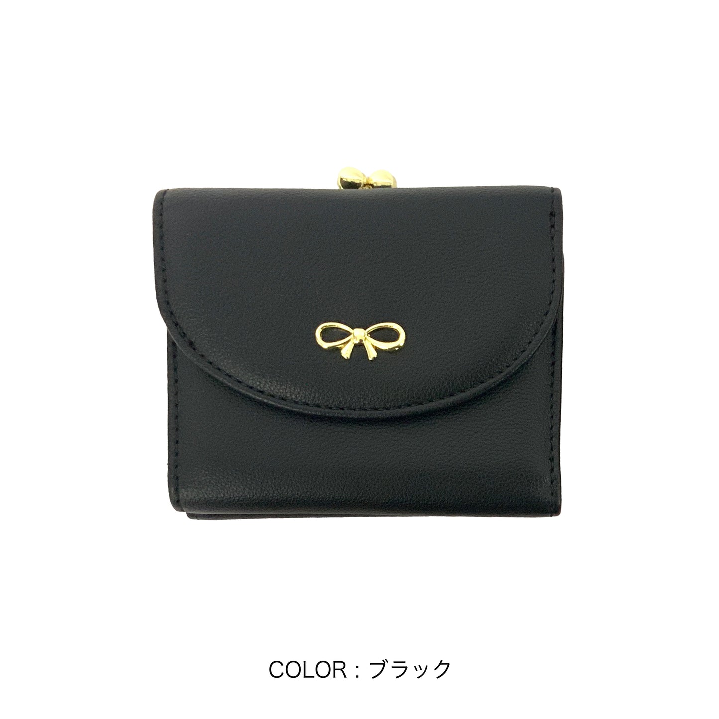 J7511 リボン金具がま口財布