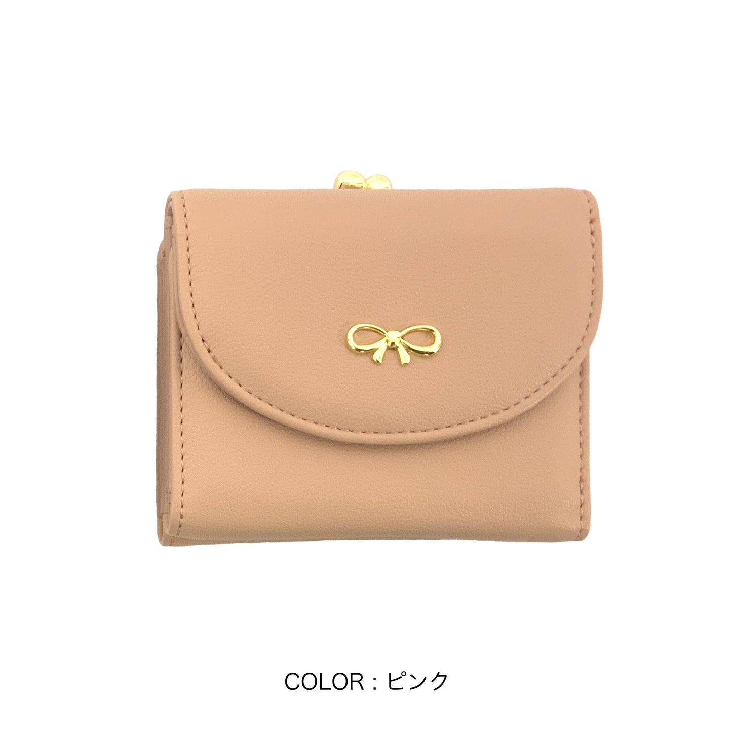 J7511 リボン金具がま口財布