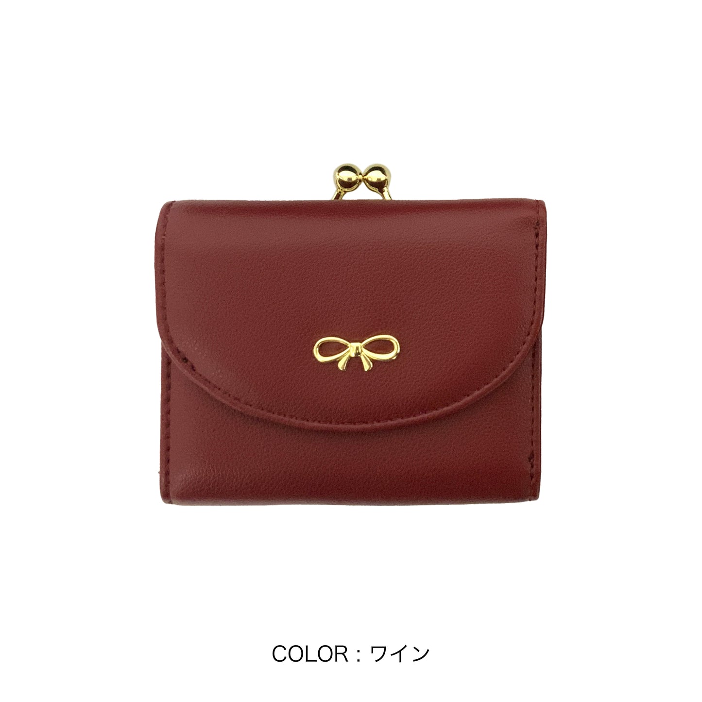 J7511 リボン金具がま口財布
