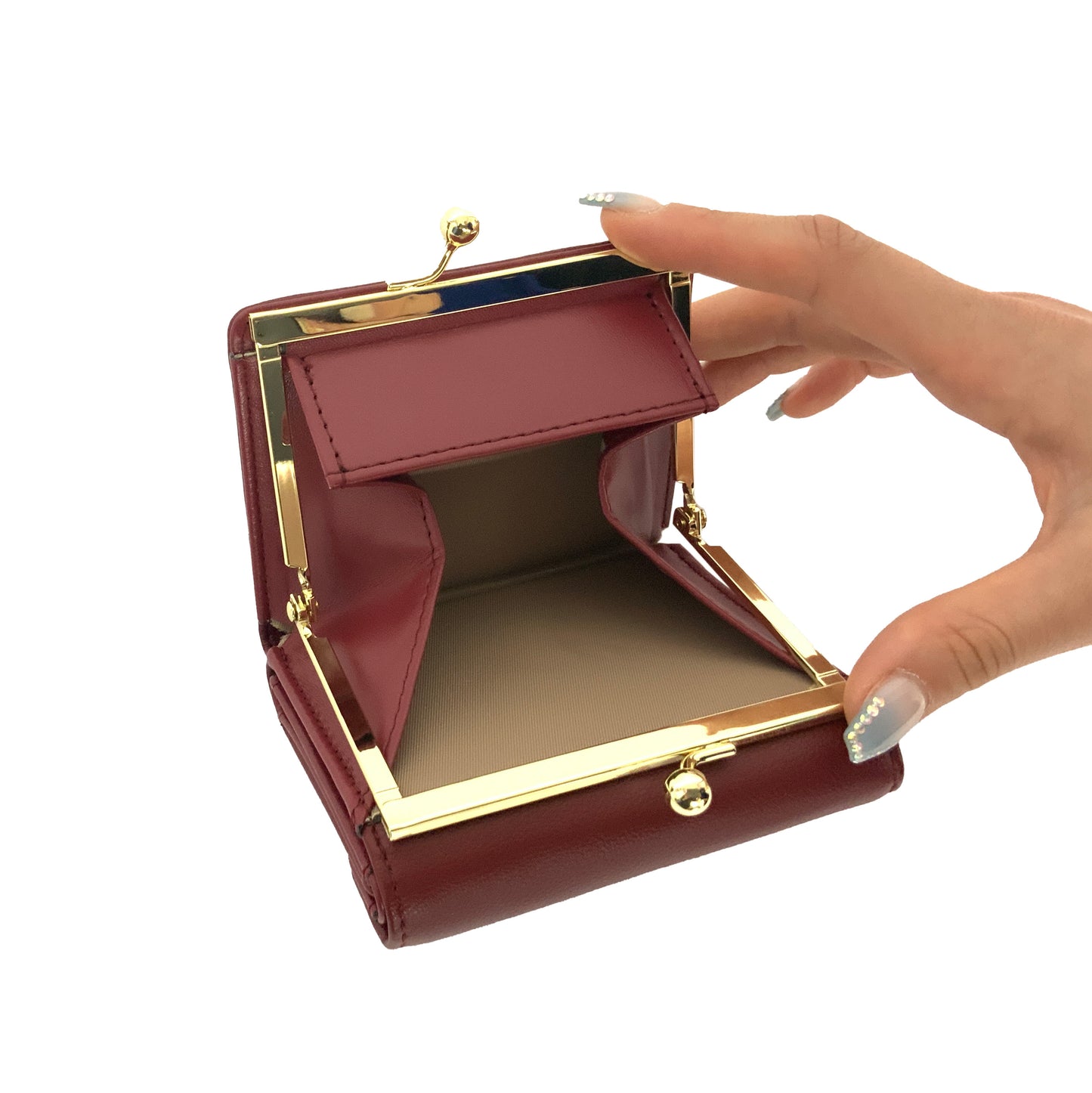 J7511 リボン金具がま口財布