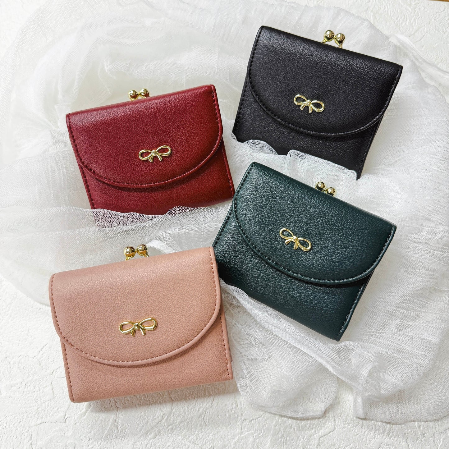 J7511 リボン金具がま口財布