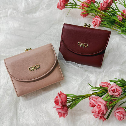 J7511 リボン金具がま口財布