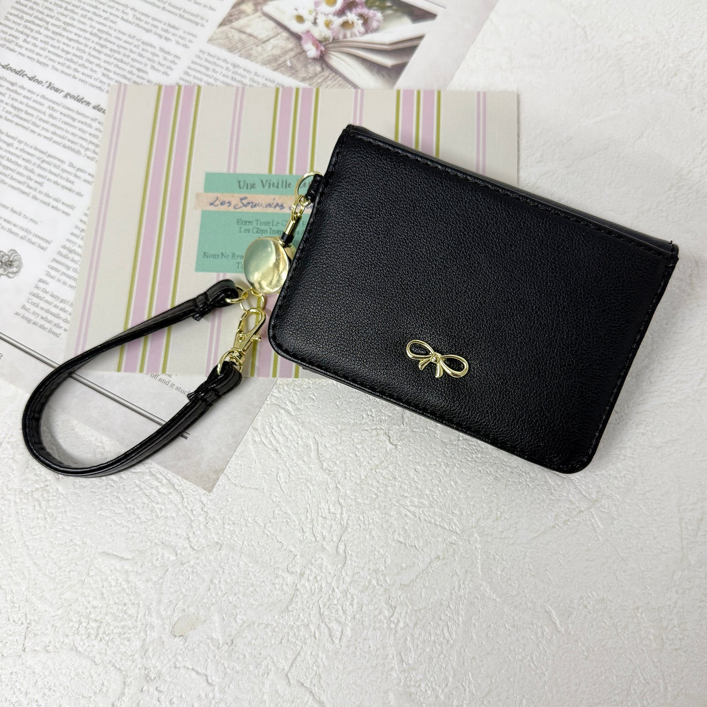 J7513 リボン金具2つ折りﾊﾟｽｹｰｽ