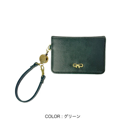 J7513 リボン金具2つ折りﾊﾟｽｹｰｽ