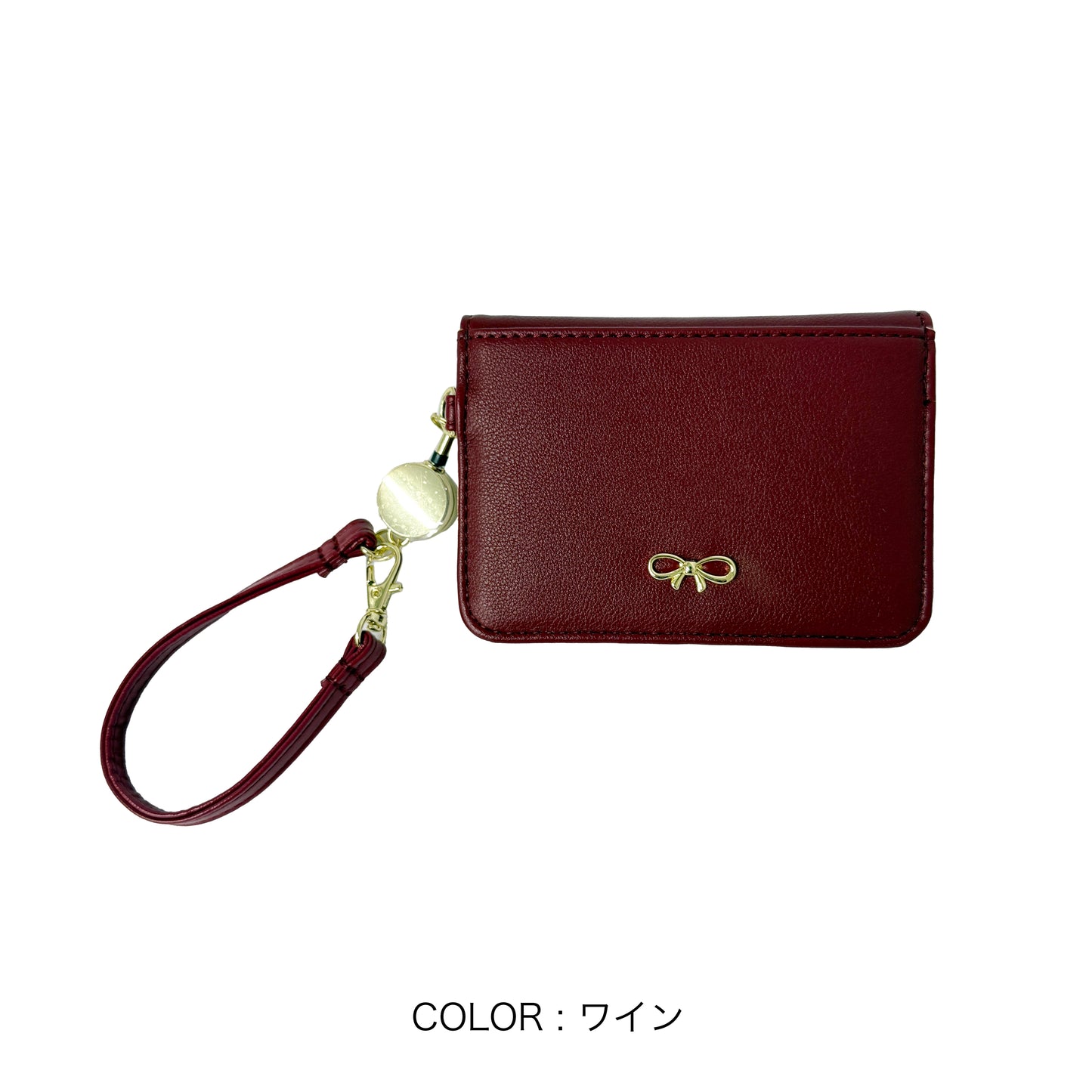 J7513 リボン金具2つ折りﾊﾟｽｹｰｽ