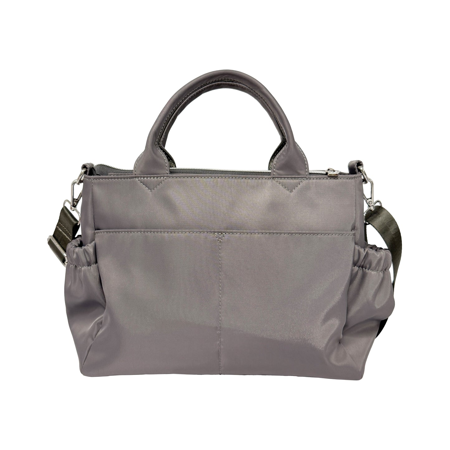 J7562 微光沢10ポケット2WAYトート