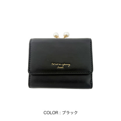 J7611 パールがま口財布