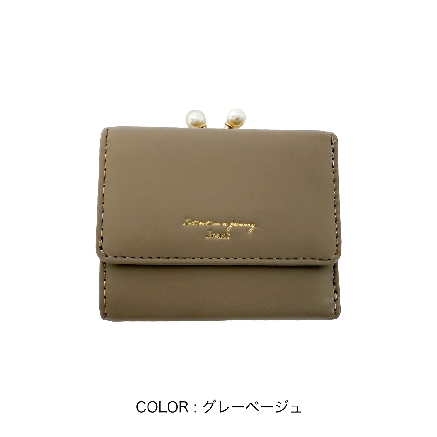 J7611 パールがま口財布
