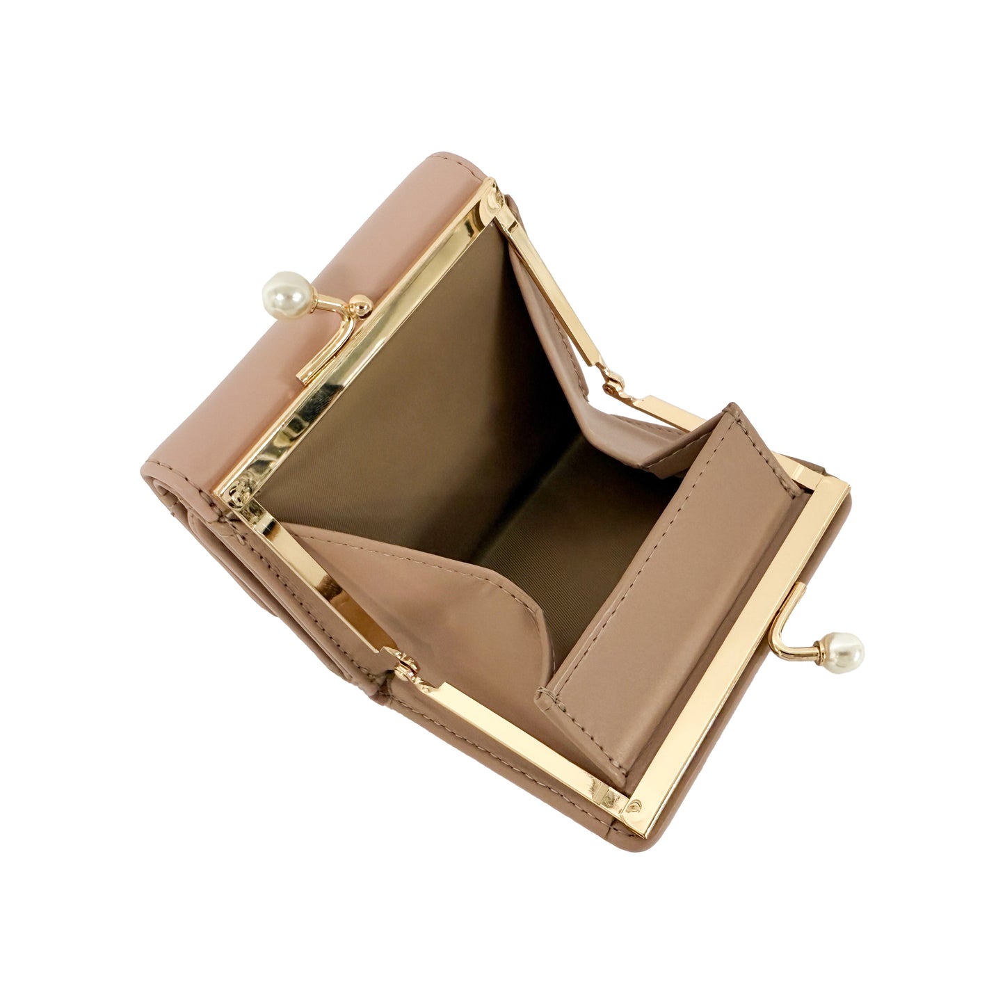 J7611 パールがま口財布