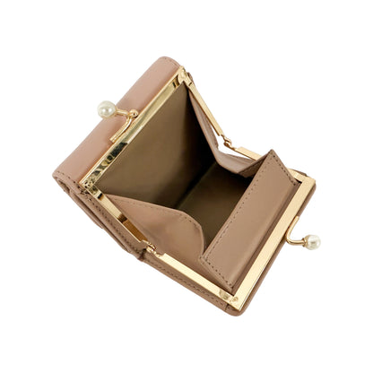 J7611 パールがま口財布