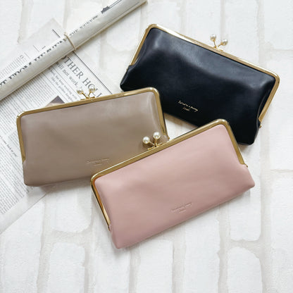 J7612 パールがま口長財布