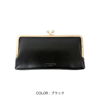 J7612 パールがま口長財布