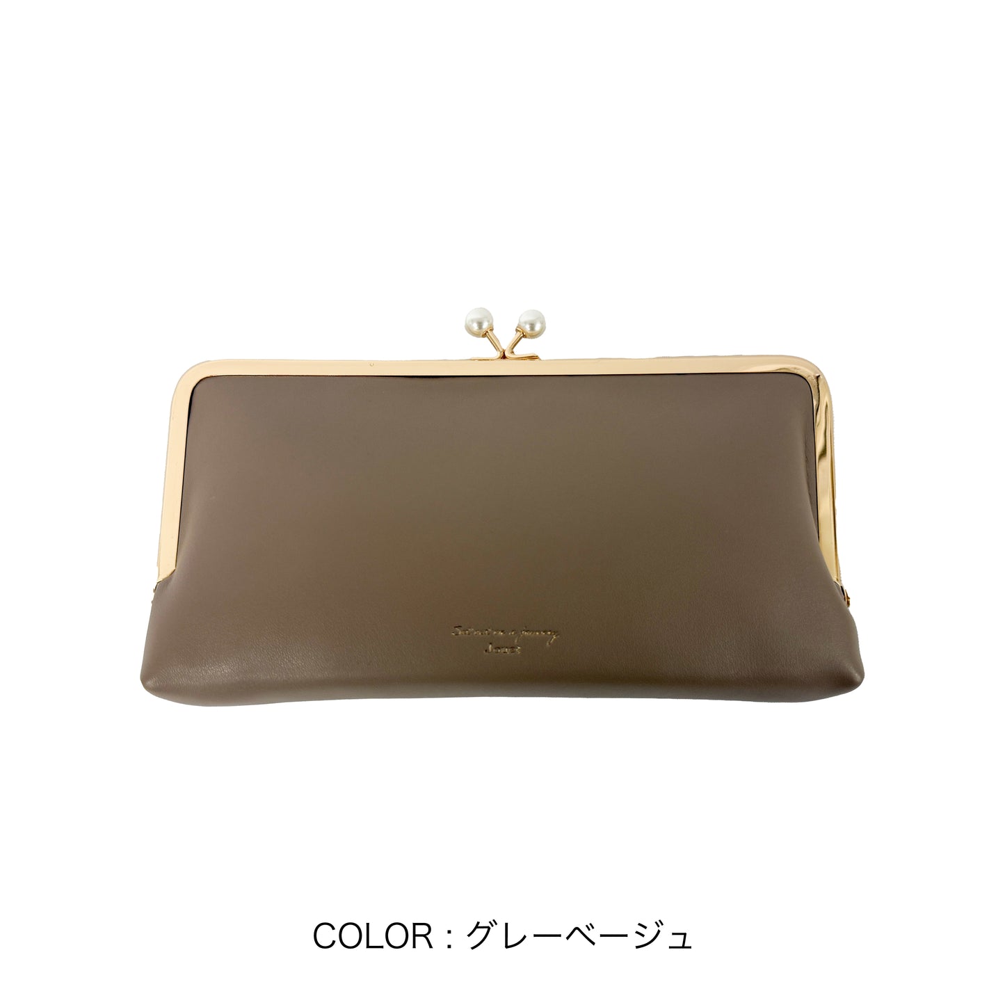 J7612 パールがま口長財布