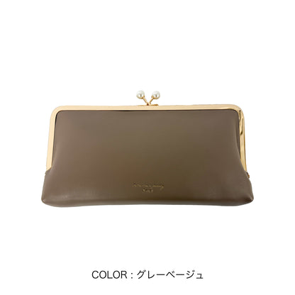 J7612 パールがま口長財布