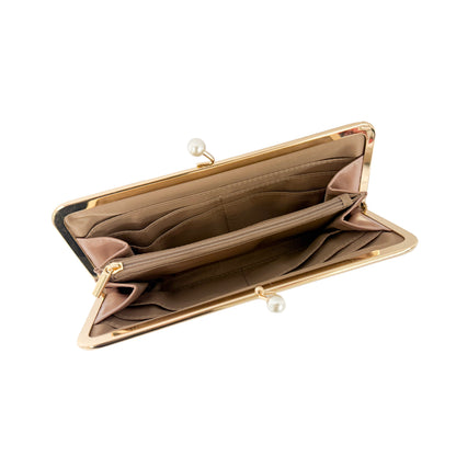 J7612 パールがま口長財布