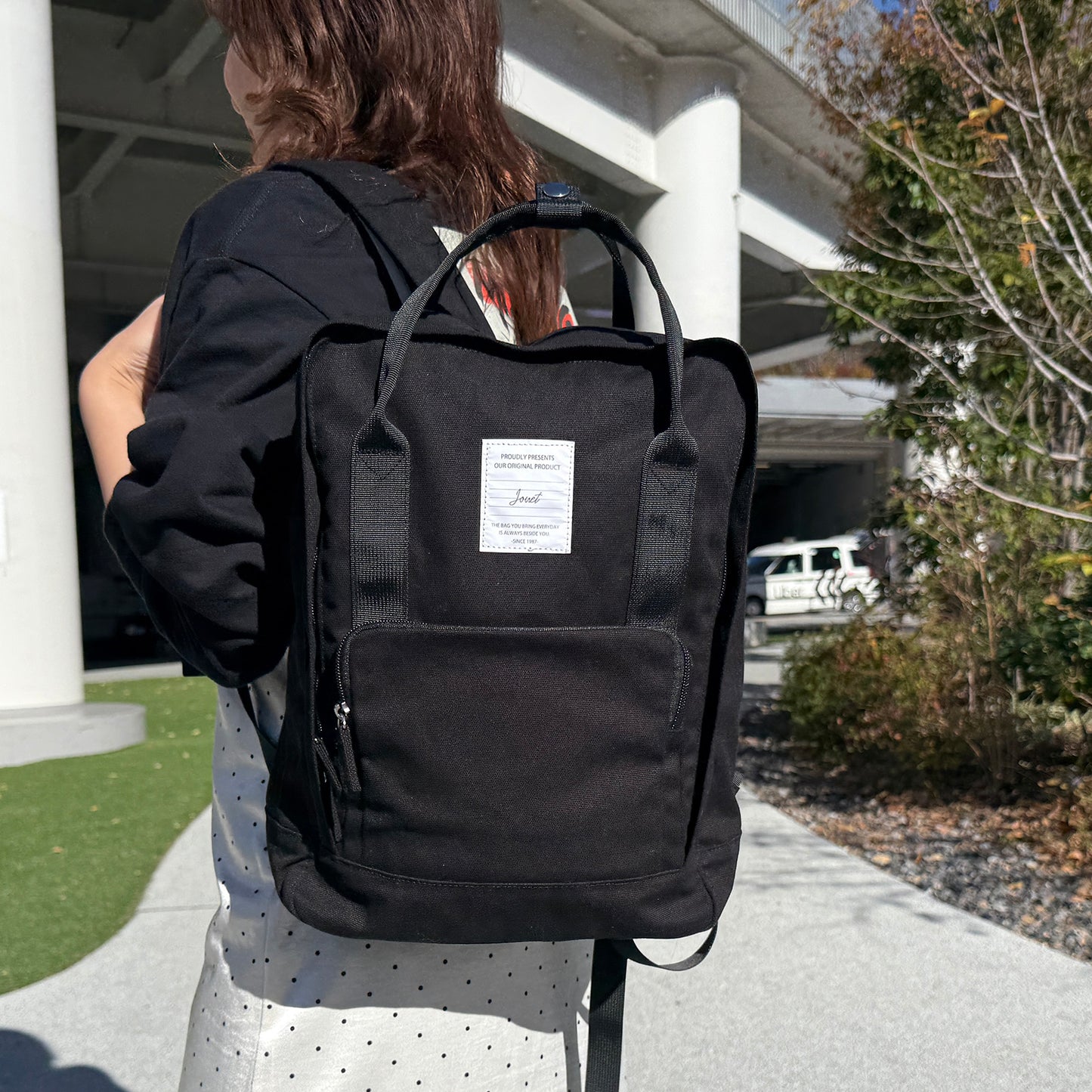 J7691 スクエアキャンバスリュック