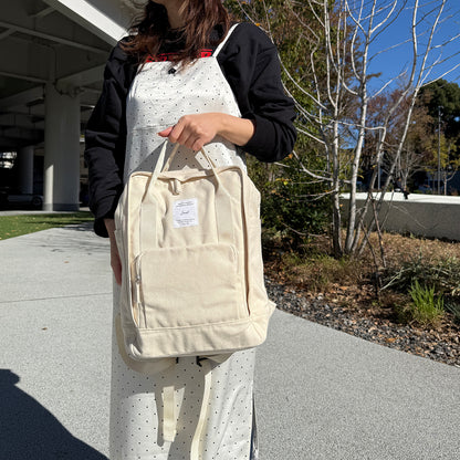 J7691 スクエアキャンバスリュック