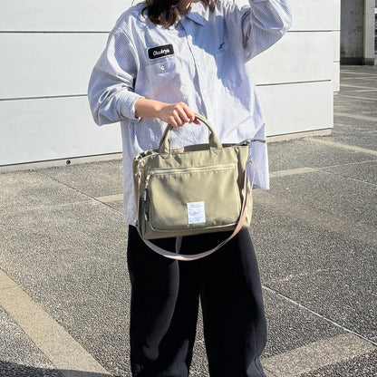 J7742 チャーム付きスクエア2WAYトート