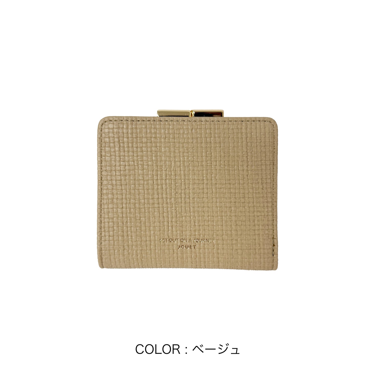 J7801 クロス編み風がま口財布