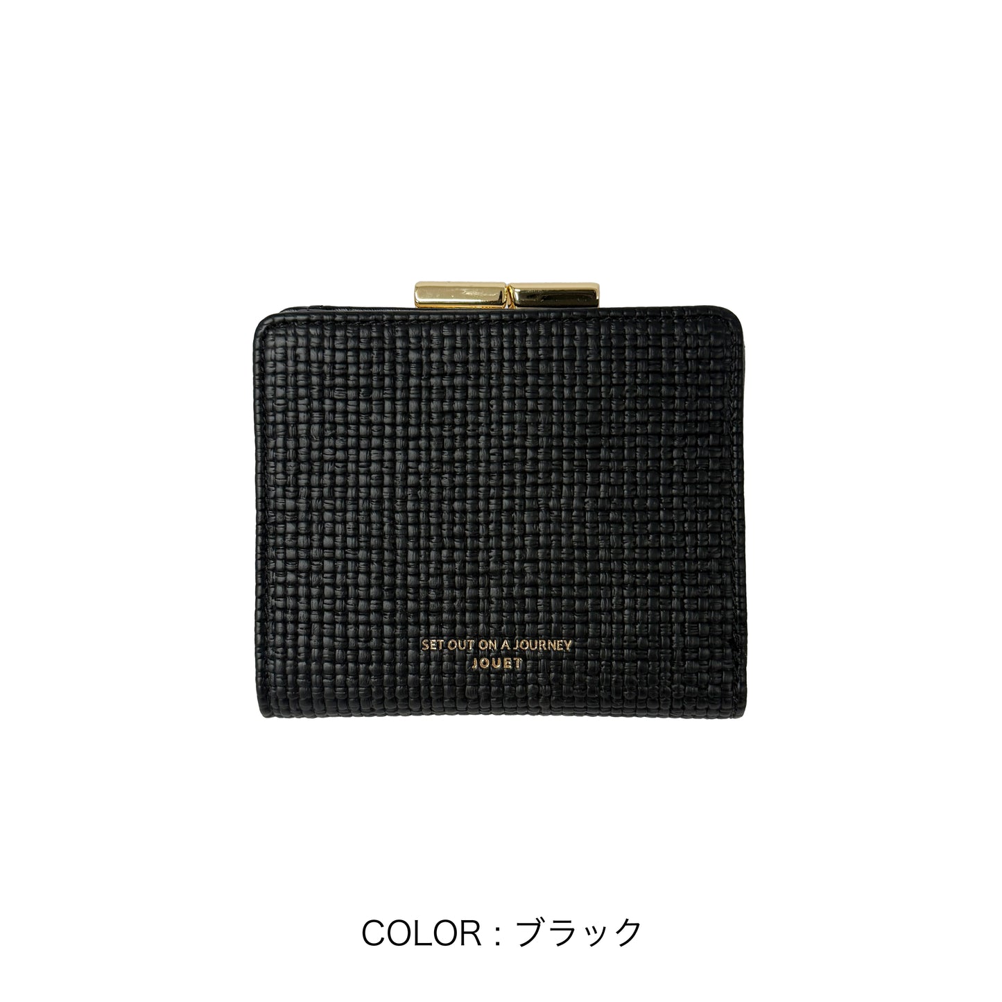 J7801 クロス編み風がま口財布