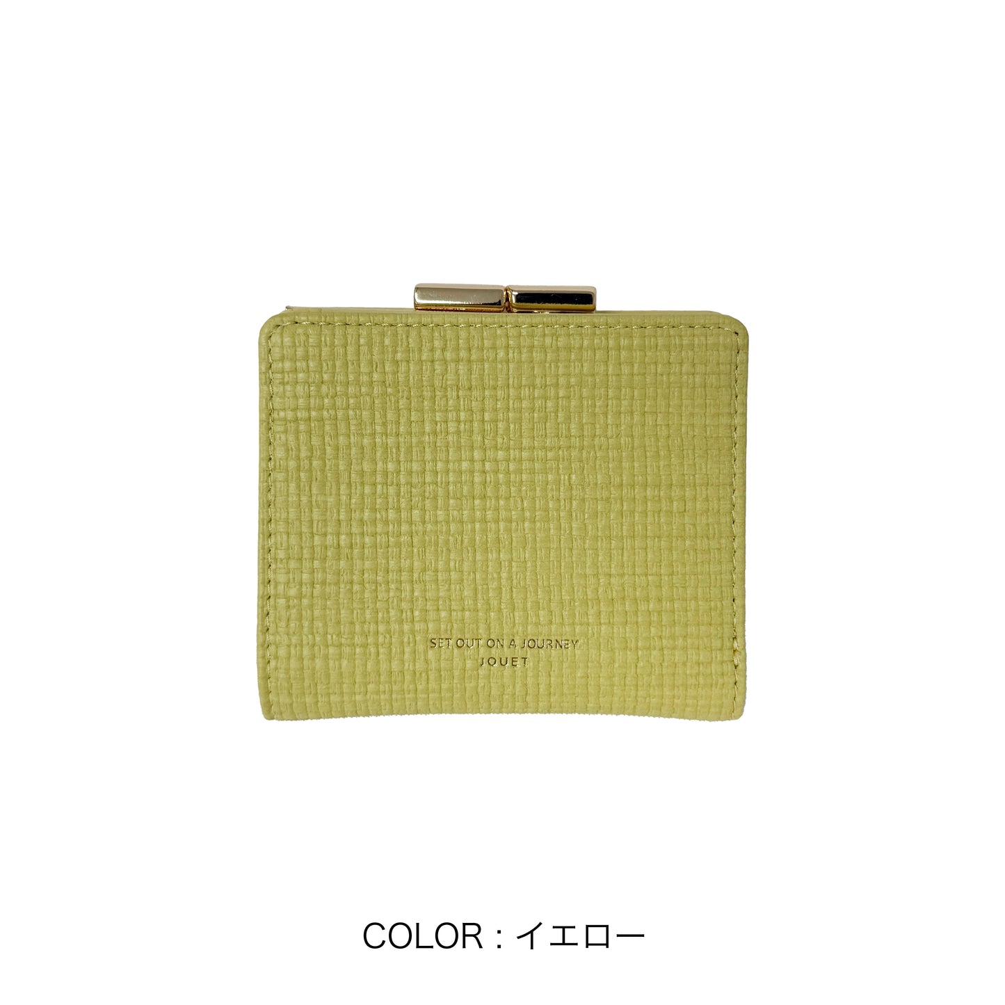 J7801 クロス編み風がま口財布