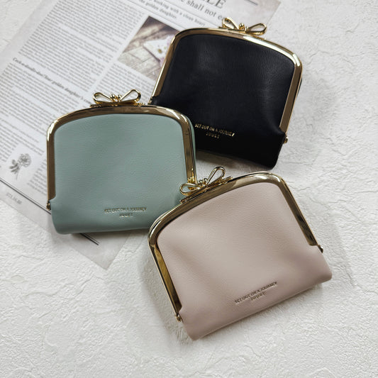 J7811 リボン口金2つ折り財布