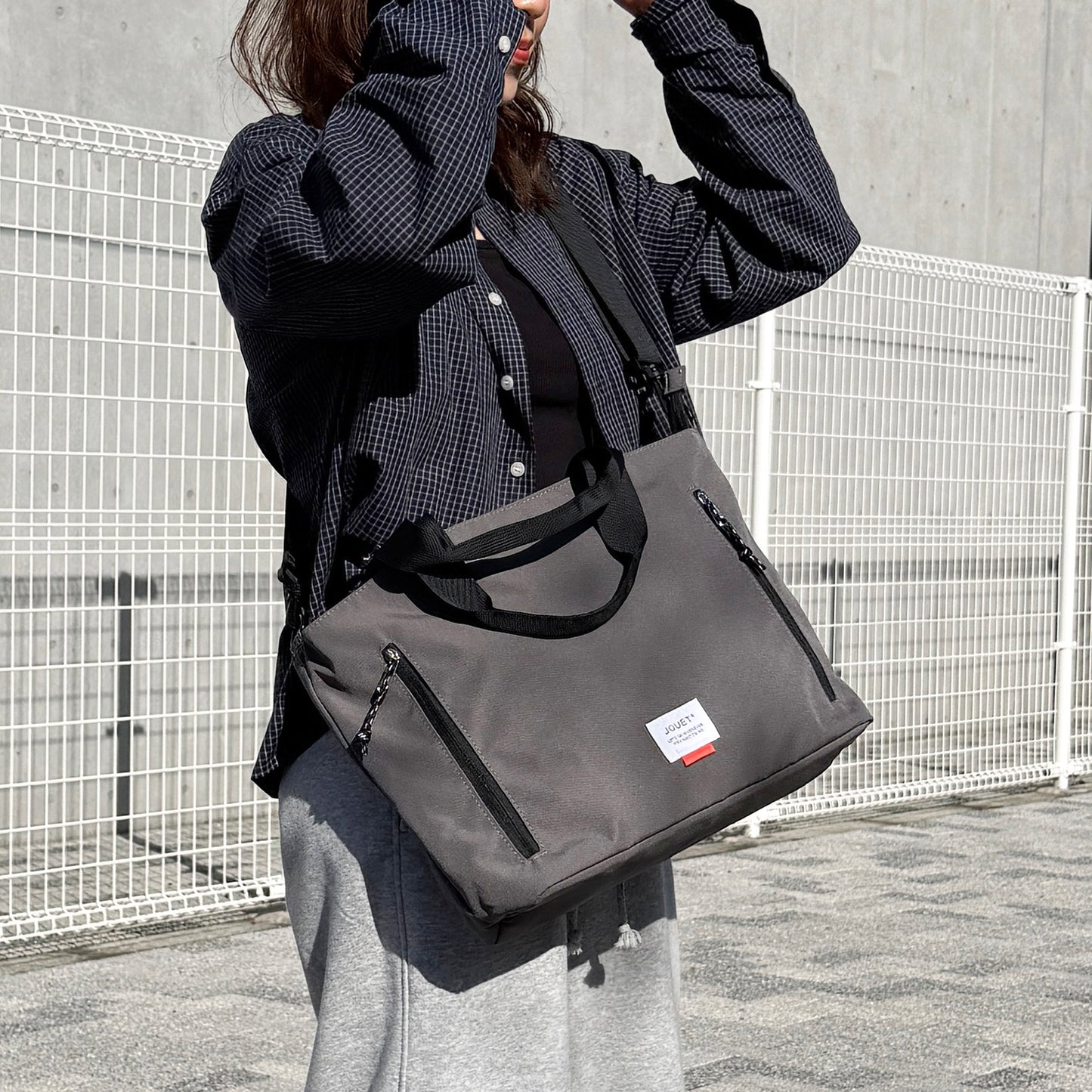 J7822 カジュアル2WAYトート