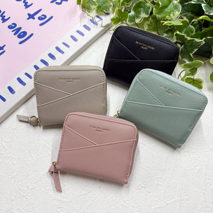 J7881 角シボラウンドファスナー財布