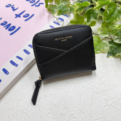 J7881 角シボラウンドファスナー財布