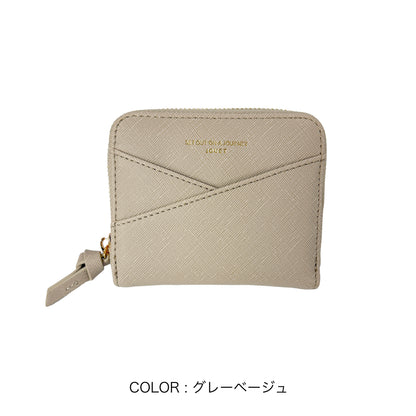 J7881 角シボラウンドファスナー財布