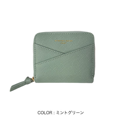 J7881 角シボラウンドファスナー財布