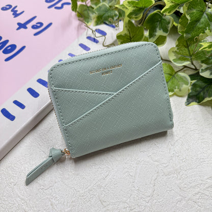J7881 角シボラウンドファスナー財布
