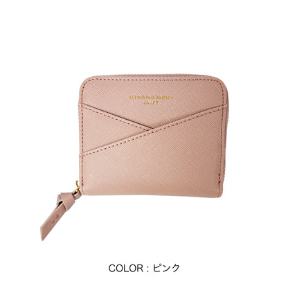 J7881 角シボラウンドファスナー財布
