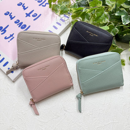 J7881 角シボラウンドファスナー財布