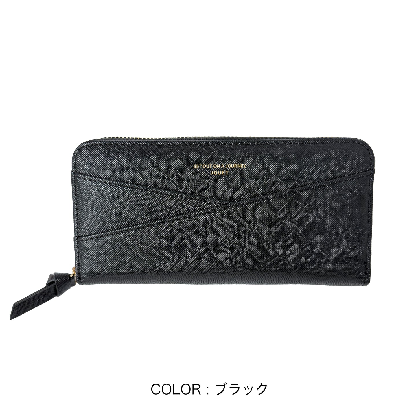 J7882 角シボラウンドファスナー長財布