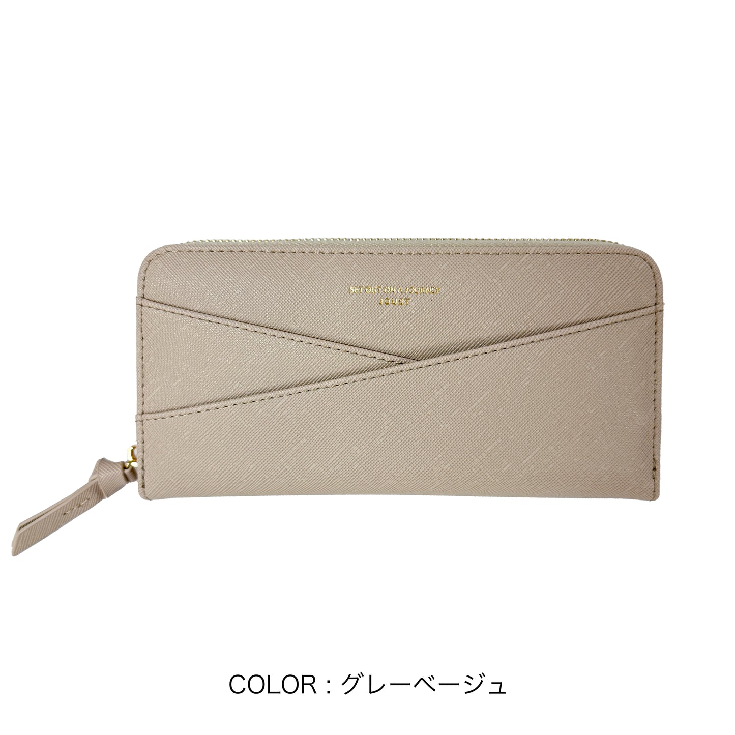 J7882 角シボラウンドファスナー長財布